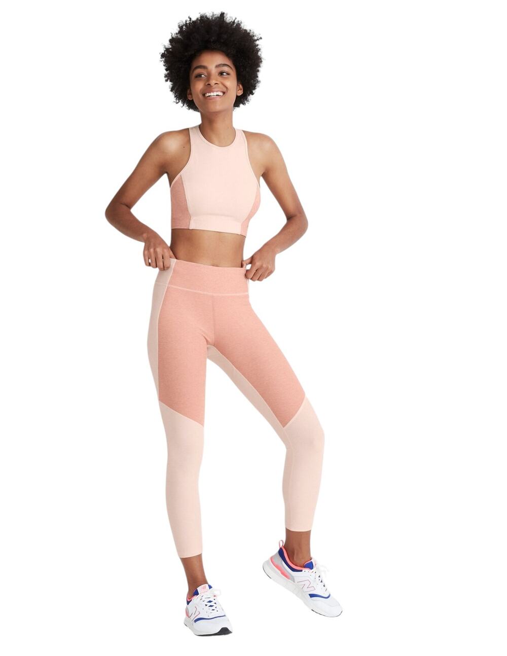 Outdoor Voices Rose Quartz Terracotta 3/4 Cropped Warmup Leggings